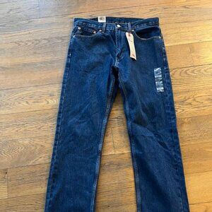 Levis 505 Regular Jeans Mens Size 33 x 34 Blue Fit New with tags